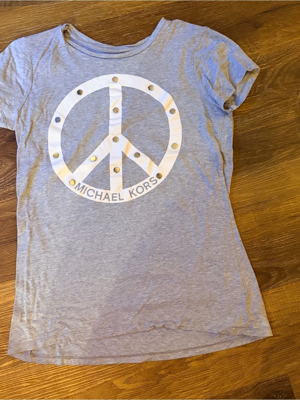 Michael Kors Studded Logo Tee – Women’s Small ✨